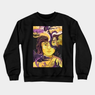 Nonbinary pallete portrait Crewneck Sweatshirt